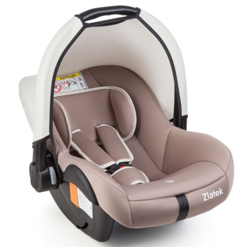 Детское кресло ZLATEK "Colibri" груп. 0+ (светло-коричневый lux)