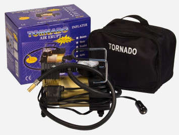 Компрессор TORNADO АC-580 14 A, 35 л/мин, металл. корпус, СУМКА без пенопласта