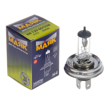 Лампа МАЯК 12V    H4   60/55W  P45t-41(1шт)