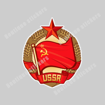 Наклейка советская &quot;USSR №3&quot;