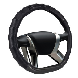 Оплетка на руль    SENATOR Denver-D экокожа перфорированная с вставками под карбон, M  /ЧЕРНЫЙ