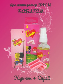 Осв.возд.  Соntact  ЁЛКА+СПРЕЙ  Love is...  &quot;Баблгам&quot; 30мл