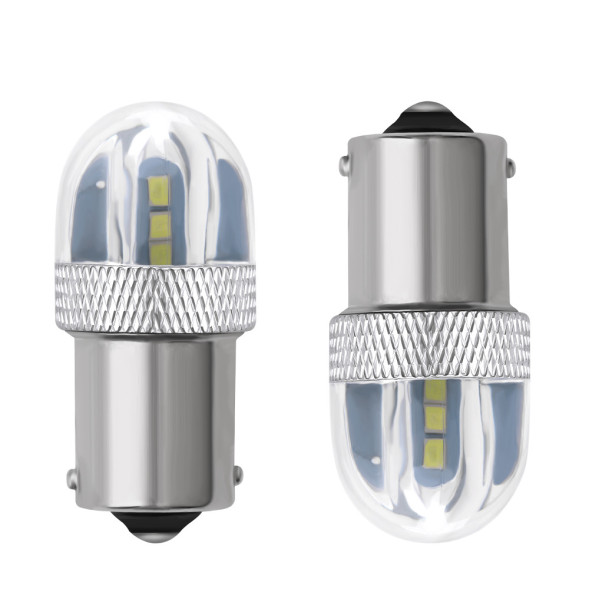SOLAR  Свет-од  12V  T15  6 SMD 3030   BA15S белый