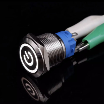 ЭТ Кнопка FOTEK 16мм, металл + колодка