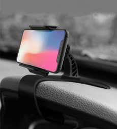 Держатель моб. телефона Carlife на козырек на панели Черный