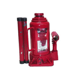 Домкрат гидравл. телескоп 12т. в КАРТОН.уп.  макс. под. 395мм  6.2кг  "RedMark"