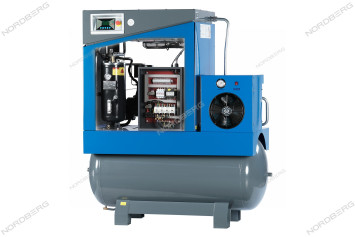 Компрессор винтовой NORDBERG NCA20RD (15 кВт, ресивер 500 л, 10 бар, 1910 л/мин)