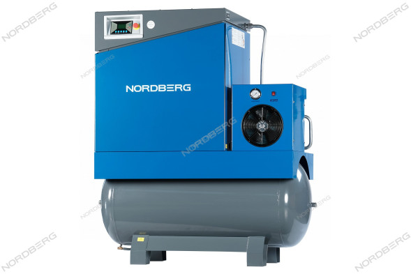 Компрессор винтовой NORDBERG NCA20RD (15 кВт, ресивер 500 л, 10 бар, 1910 л/мин)