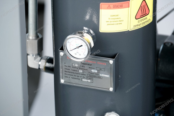 Компрессор винтовой NORDBERG NCA20RD (15 кВт, ресивер 500 л, 10 бар, 1910 л/мин)