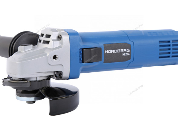 Угловая шлифмашина NORDBERG NE214 с регулировкой оборотов (125 мм, 1400 Вт)