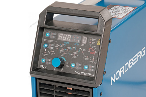 Инверторный сварочный аппарат NORDBERG WT201 (TIG+MMA, AC/DC, 220В)