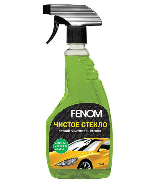 FN 106  FENOM  Летний очиститель стекол &quot;Чистое стекло&quot;, 473 мл.