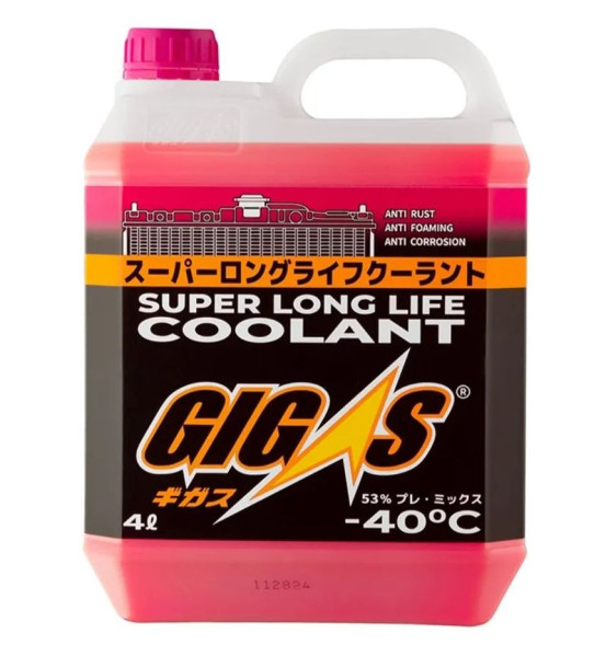 Антифриз  "GIGAS"  G12+, -40°  (красный) 4л.