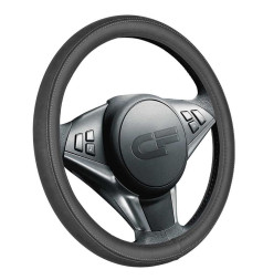 Оплетка на руль   CF  FLIP - М,  Чёрный/Чёрный/Серый