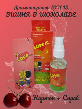 Осв.возд.  Соntact  ЁЛКА+СПРЕЙ  Love is...  &quot;Вишня в шоколаде&quot; 30мл