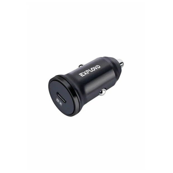 АЗУ  EXPLOYD  1 TYPE-C  быстрая зарядка (12/24V)  черный