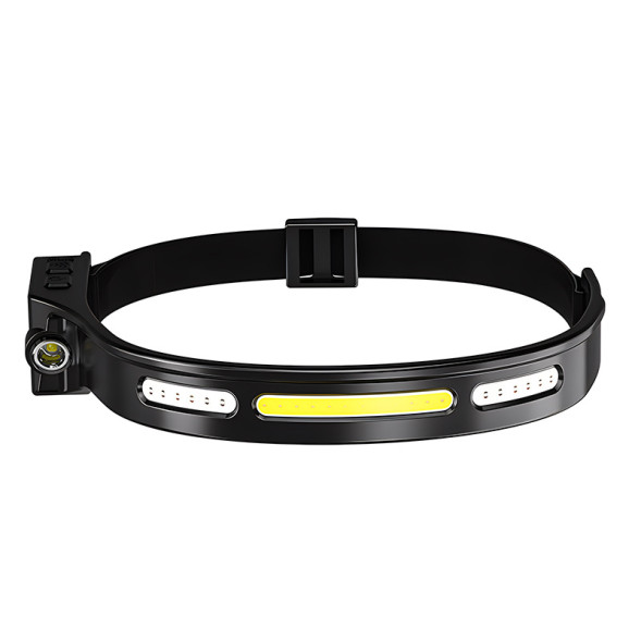 Фонарик  диодный  налобный  Carlife 3COB +1LED  5w ,белый+красный свет