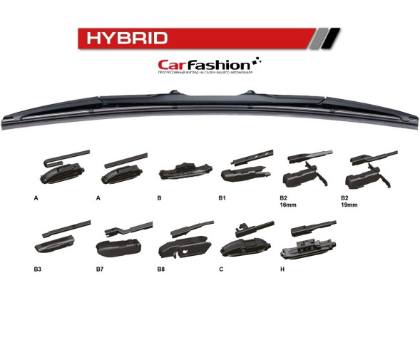 Дворники  CF  HYBRID 45, 18&quot; гибрид 450мм (8 адаптеров)