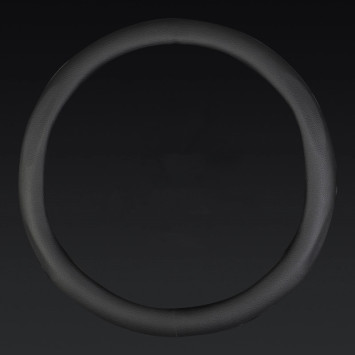 Оплетка на руль Carlife "Arezzo" М, Чёрный/Чёрный пористая кожа