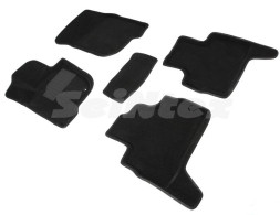 Коврики  Mitsubishi Pajero Sport III 2015г- / компл.5шт./осн.резин./ 3D