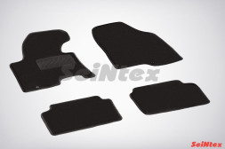 Коврики текстильн. KIA Ceed II 2012-2018г. /компл.4шт./осн.резин./ LUX