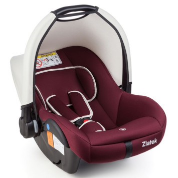Детское кресло ZLATEK "Colibri" груп. 0+ (темно-красный lux)