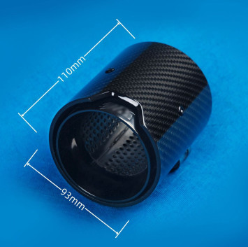 Насадка на глушитель BMW//M ширина 93мм длина 110мм, карбон