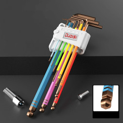 Набор ключей шестигранных 9 шт. длинные (1.5, 2, 2.5, 3, 4, 5, 6, 8, 10 мм) (кт.)