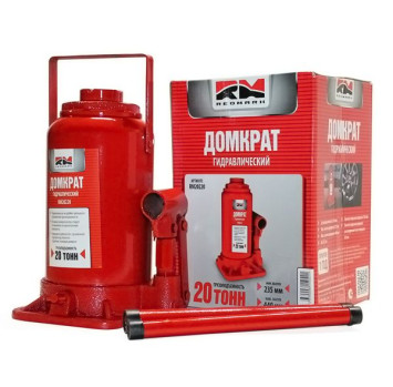 Домкрат гидравл. телескоп 20т. в КАРТОН.уп.  макс. под. 440мм  9.8кг  &quot;RedMark&quot;