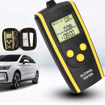 Алкотестер Carlife, с кейсом (0,00-0,45 промилле) повышенная точность