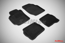 Коврики  Nissan Almera classic 2006-2013г. /компл.5шт./осн.резин./ 3D