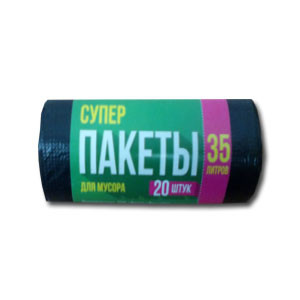 GRASS Мешки для мусора  35л.  20шт. 60х50см  черный