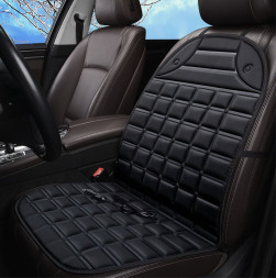 Накидка на сиденье  с подогревом Carlife Чёрный