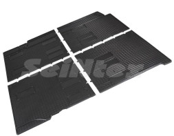 Коврики резиновые   VW T5  2-3 ряд 2003-2015г. СЕТКА