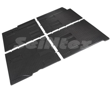 Коврики резиновые   VW T5  2-3 ряд 2003-2015г. СЕТКА