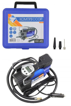 Компрессор TORNADO АK-45 14 A, 45 л/мин, металл. корпус в КЕЙСЕ, ЦИФРОВОЙ манометр, автостоп