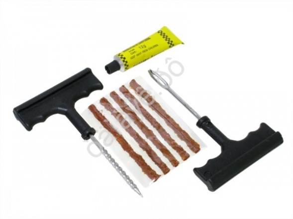 Наборы для ремонта бескамерки 8 предм. М5 (шило, рашпиль, 5 шнура, клей)