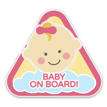 Наклейка  &quot;BABY ON BOARD&quot; 13х12см