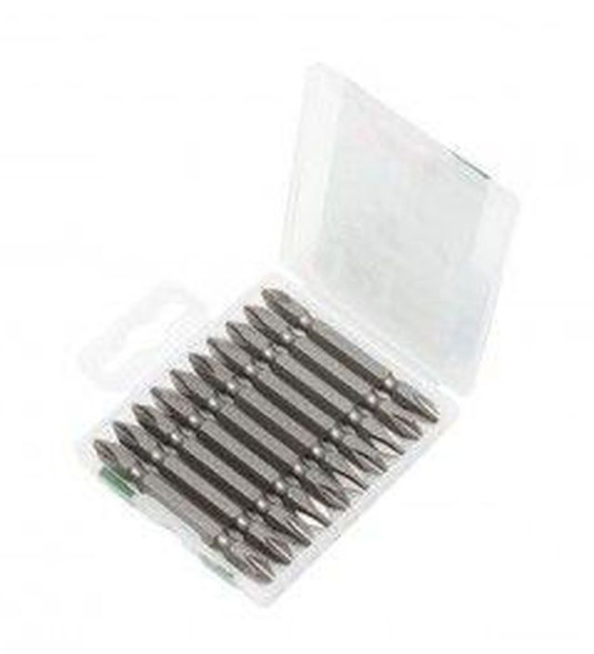 FORSAGE. Набор бит 10предм. 1/4"  (PH2XPH2, L-65мм) в пластиковом футляре