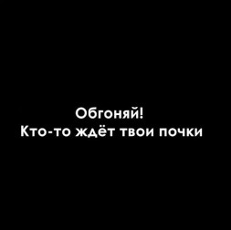 Наклейка "Обгоняй! Кто ждет твои почки"  24x15см.  Белый