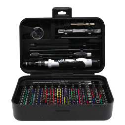 Набор отвертка с трещеткой и набором бит, 132 предмета