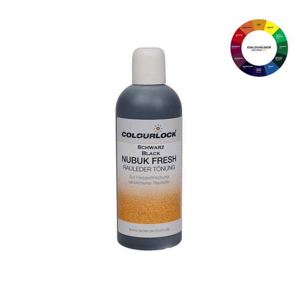 Краска COLOURLOCK с отвердителем плюс TOP для замши Nubuk, цвет чёрный F034 250 мл LZ-121569-F034