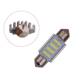 SOLAR  Свет-од  12V  T11x31  4 SMD 7020 C5W  SV8.5  белый