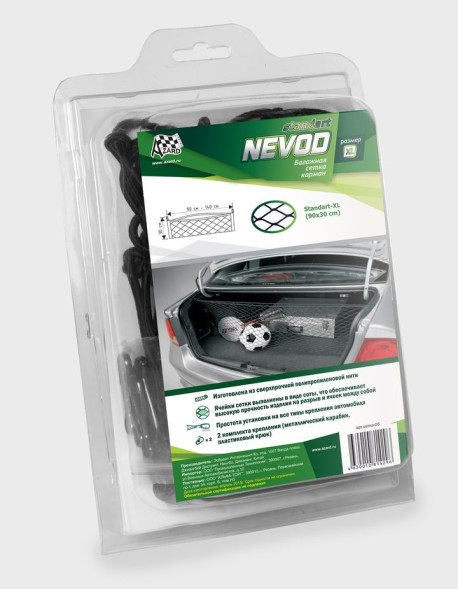 Сетка для фиксации багажа  Nevod   &quot;сетка-карман&quot; (90-30см)
