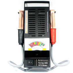 Тестер АКБ  PROFI (для измерения напряжения АКБ) изолир. кабели с зажимами   6V/12V