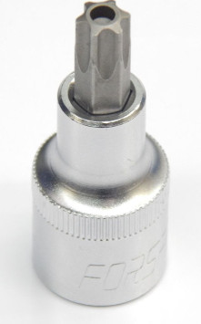 FORSAGE. Торц. головка бита с вставкой  1/2&quot; TORX T80H  L55mm с отверстием