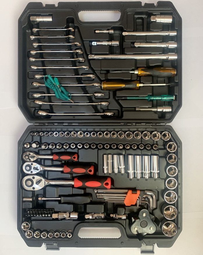 DC Набор инструмента 1/2" &amp; 3/8" &amp; 1/4",  121 предмета  (6 гр.)