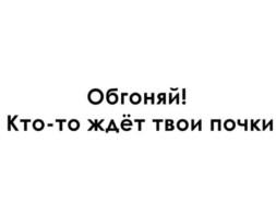 Наклейка "Обгоняй! Кто ждет твои почки"  24x15см.  Черный