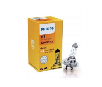 Автолампа Philips 12V   H7    55W  PX26d  Premium (30% more light) карт.1шт.