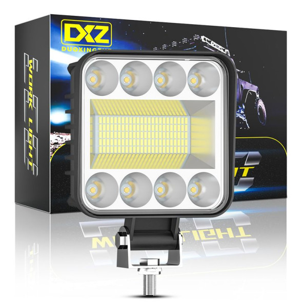 Фара Off Road   SOLAR  ближний свет   128 LED, 128W, 12V  (130х130х65мм)  1шт.
